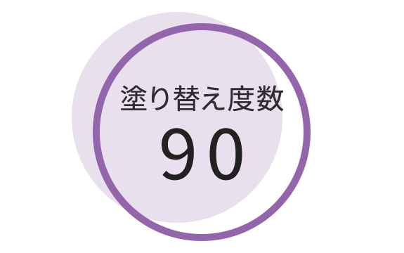 塗り替え度数90